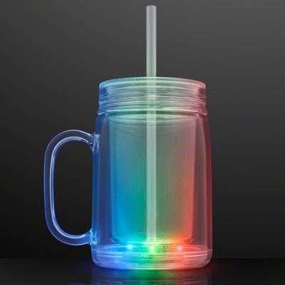 LED Mason Jar Travel Cup - BLANK